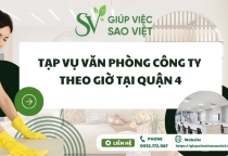 Tạp vụ văn phòng công ty theo giờ tại Quận 4 Tạp vụ văn phòng công ty theo giờ tại Quận 4